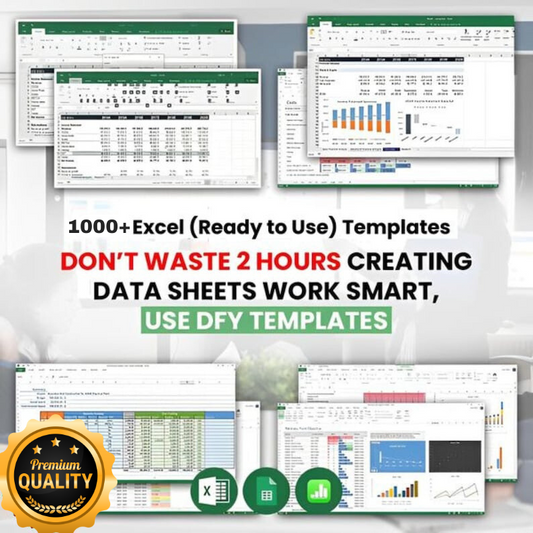 Collection of 1000+ Excel Data Sheet Templates