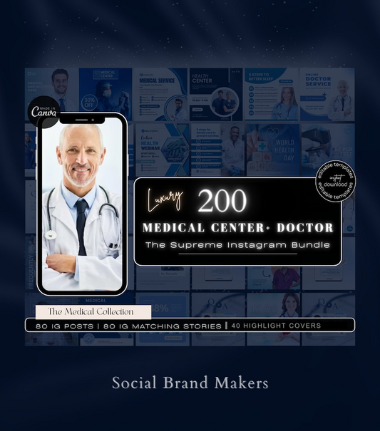 200 Medical Doctors Instagram Templates