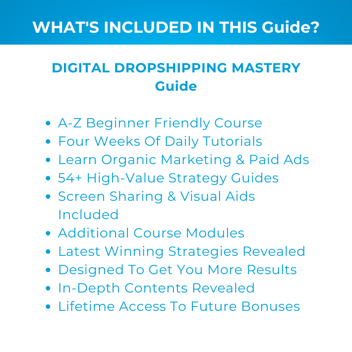 Digital Dropshipping Mastery
