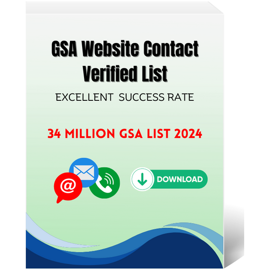 GSA Website Contact Verified Fresh List 34 Million 2024