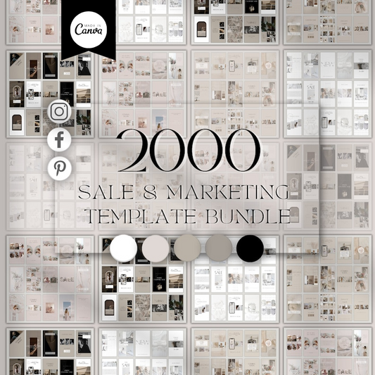 2000 Canva Sale Marketing Templates for Instagram