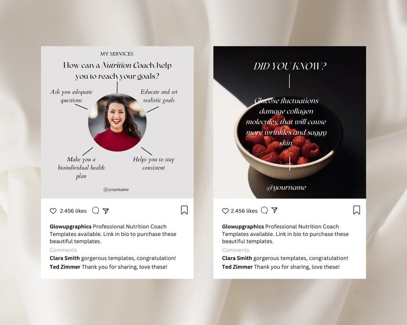 200 Premium Instagram Nutrition Coach Templates