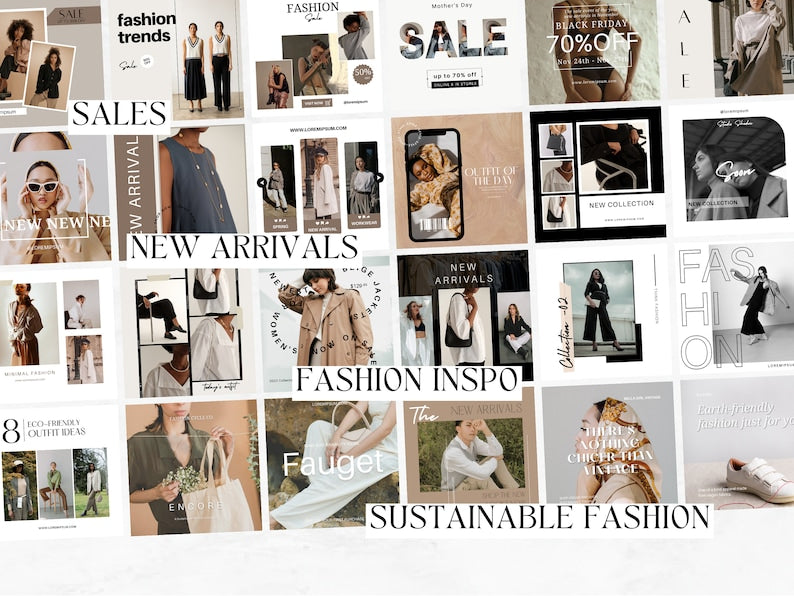 400+ New Fashion Instagram Post Templates